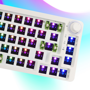 LK67/TM680 Hot Swap Mechanical <strong>Keyboard</strong> <strong>Programmable</strong> 3 Mode 3/5 Pins Switches <strong>Keyboard</strong> DIY Kit with Knob RGB Wireless <strong>Keyboard</strong> - Product Image 6