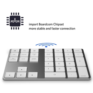 Teclado numérico Original para una mano, teclado inalámbrico de Material Abs portátil de tamaño pequeño