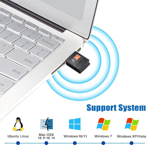 AC600M การ์ดเครือข่ายไร้สาย USB dual-band 5G มินิ2.4G ชิป8811ภายนอก USB อะแดปเตอร์รับสัญญาณ WIFI - Product Image 4