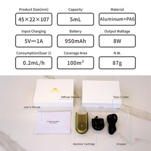 International Slim Electric Car Aroma Diffuser Waterless <strong>Patent</strong> and Decorative <strong>Oil</strong> Diffuser with Customizable Logo - Product Image 5