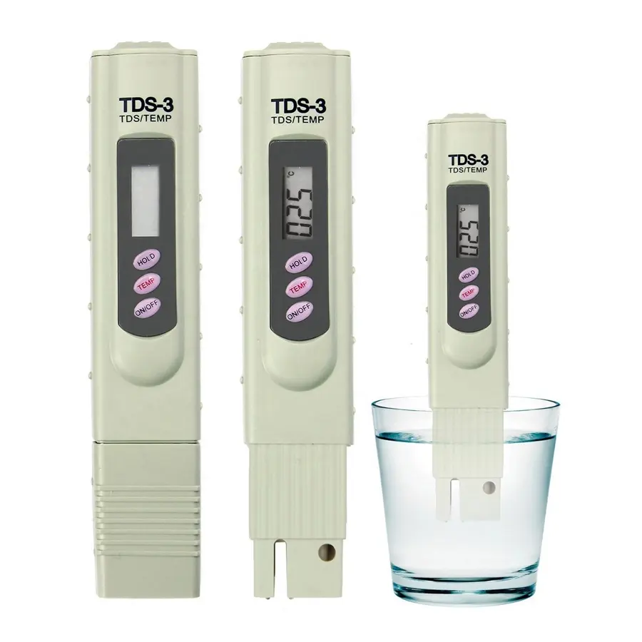 Medidor de temperatura TDS PPM para medir la pureza del agua, medidor digital de TDS, para acuario, rentable y con control de la temperatura