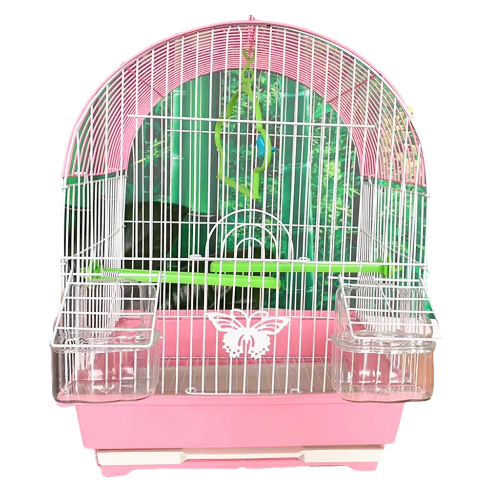 Wrought Iron Folding Bird Parrot Breeding Cage Pet Carriers Houses for Parakeets Finches