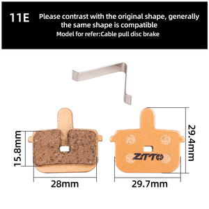 ZTTO 1 Pair Full Metal MTB Brake Pads Compatible MT200 M8000 M785 G03TI G04TI DB1 <strong>Level</strong> Guide <strong>Code</strong> DB1 BB5 BB7 CR MT2 MT4 Brakes - Product Image 4