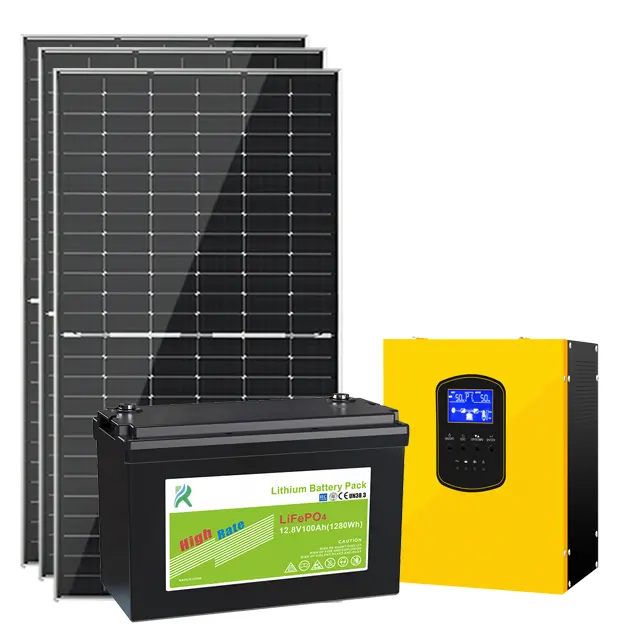 Nam Phi 2kw 3KW 5KW tắt hệ thống năng lượng mặt trời lưới với biến tần năng lượng mặt trời cho nhà sản xuất hệ thống năng lượng mặt trời