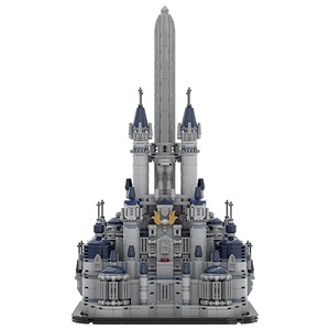 Goldmoc popüler yılbaşı hediyeleri MOC-177207 Final fantezi IX Alexandria kale DIY eğitim modeli yapı Blcoks oyuncaklar - Product Image 1