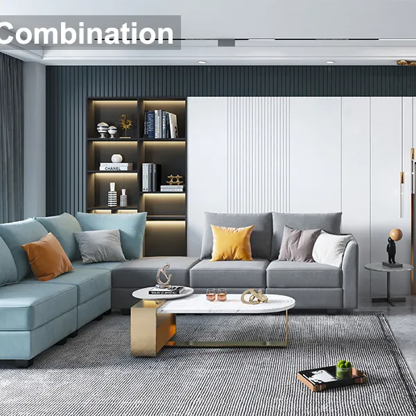 Prezzo di fabbrica mobili soggiorno divano divano imbottito divano componibile set fantasia