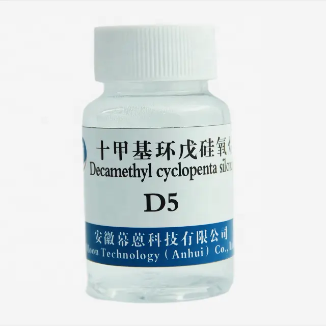 Materias primas cosméticas químicas Ingredientes para el cuidado de la piel Cuidado del cabello Aceite de silicona ciclopentasiloxano D5