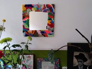 Tuyệt vời giao dịch cửa sổ đóng khung Mug Thảm gương đứng tay Infinity chần sợi vòng gương cho tường trang trí nội thất - Product Image 3