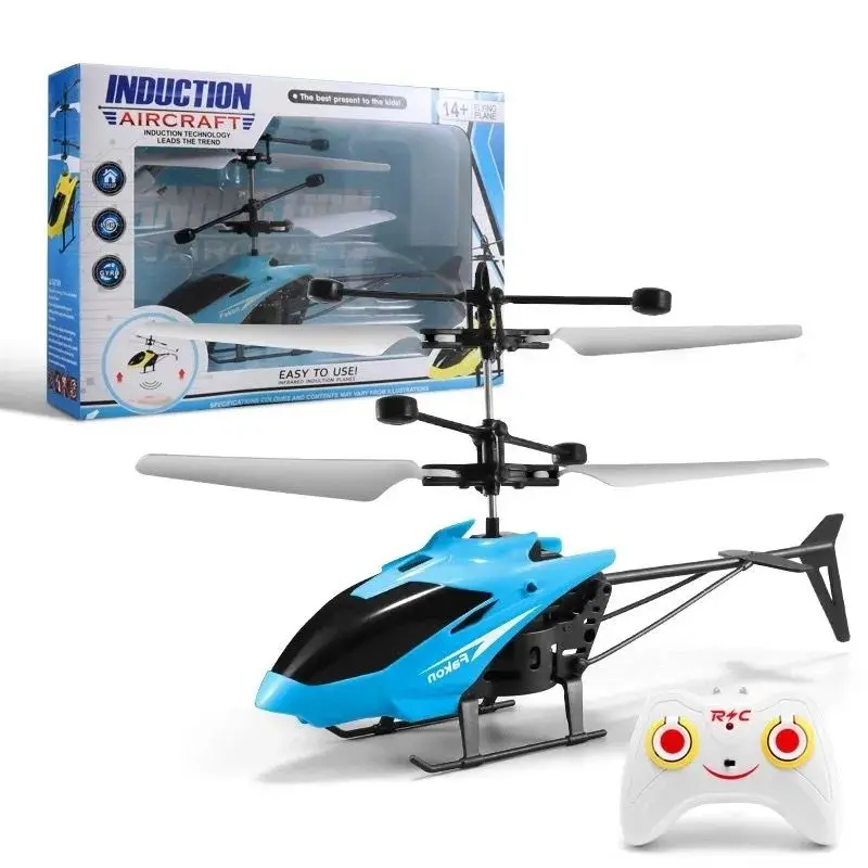 Mainan pesawat remote control radio mini, helikopter rc untuk anak-anak