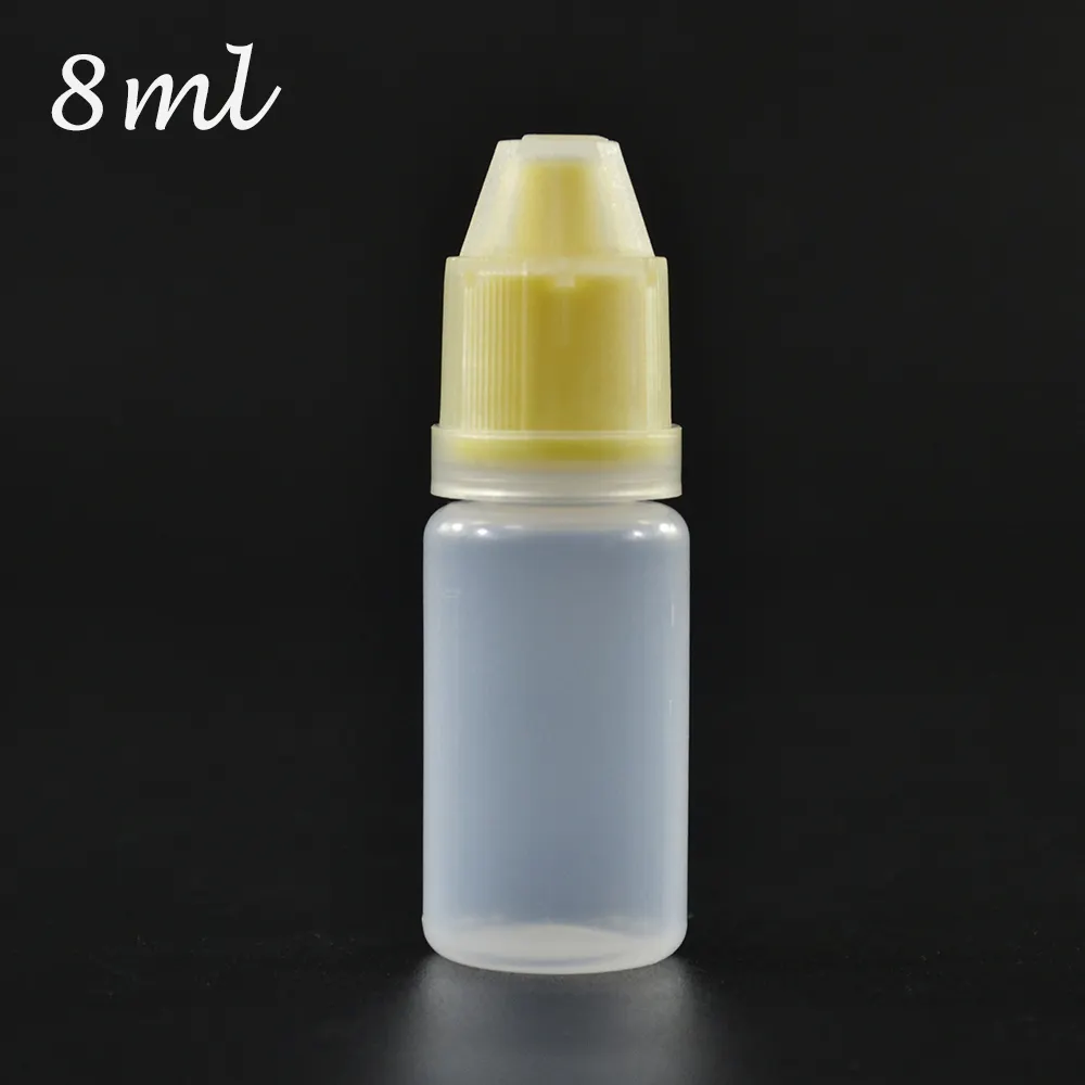 5ml 10ML 15ml 20ml 30ml 50ml boş kozmetik ilaç kabı plastik damla sıkılabilir şişe ile çocuk dayanıklı damlalık ucu kapağı