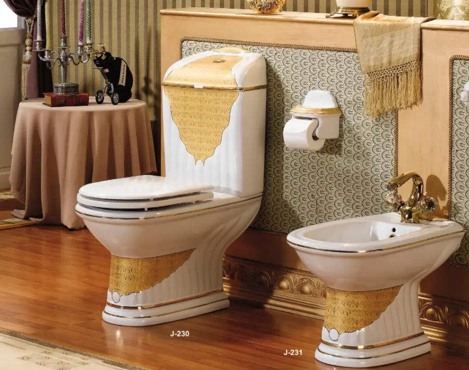 Vieany Marke J-230High Qualität Sanitär-WC WC mit Keramik randlosen zweiteiligen Hotel-WC-Set