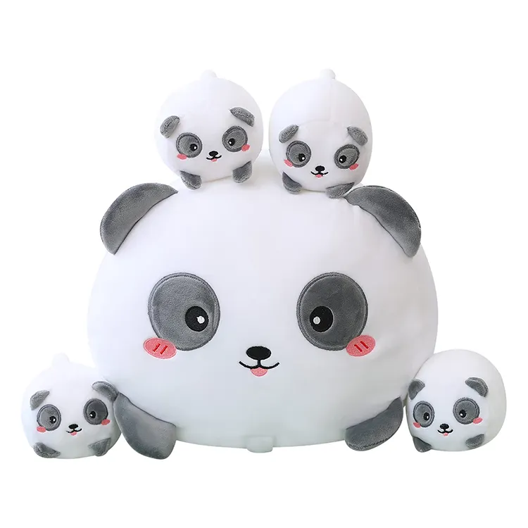 Peluche personalizzato peluche panda unicorno Shiba Inu axolotl con bambino personalizza giocattoli di peluche animali peluche giocattolo del fumetto