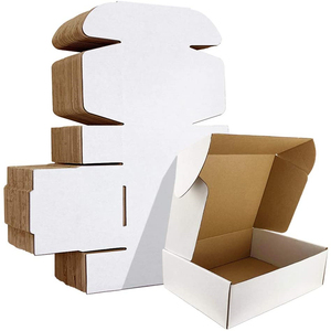 Stokta özel Logo baskılı küçük hediye ambalaj posta nakliye kutusu karton ambalaj posta taşıma nakliye kutusu - Product Image 6