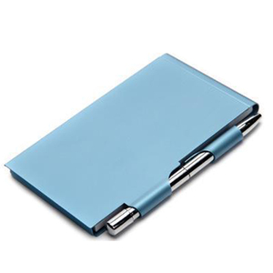 <strong>Custom</strong> Metal Pocket Aluminum Notebook Journal Refillable <strong>Paper</strong> Flip <strong>Notepad</strong> <strong>Mini</strong> <strong>Notepad</strong> Holder Travel <strong>Notepad</strong> with Pen Holder - Product Image 5