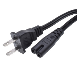 スピーカーモニター用UL US to C7パワーケーブル2フラットピンタイプA ~ C8拡張コード1.5mブラック - Product Image 1