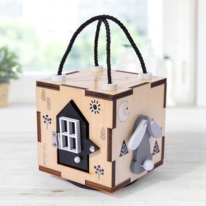 Wooden Children's Handheld Busy <strong>Box</strong>, Early Education <strong>Box</strong>, Hands-on and Brainy Baby Puzzle <strong>Toy</strong> - Product Image 3