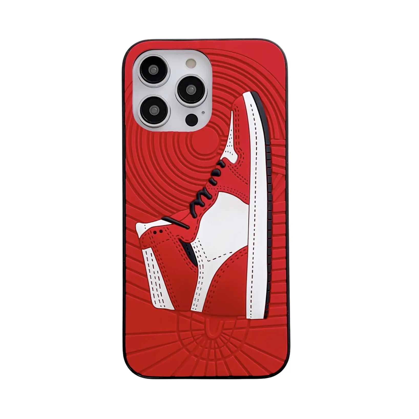 Estojos de telefone Para Iphone 15 14 13 11 12 Pro Max XR 7 8 Plus 3D Moda Vermelho Bottom Sneaker Luxo Designer de Silício Calçado Esportivo