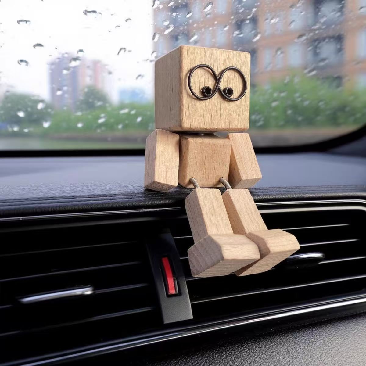 Style de lunettes en bois qui secouent les jambes