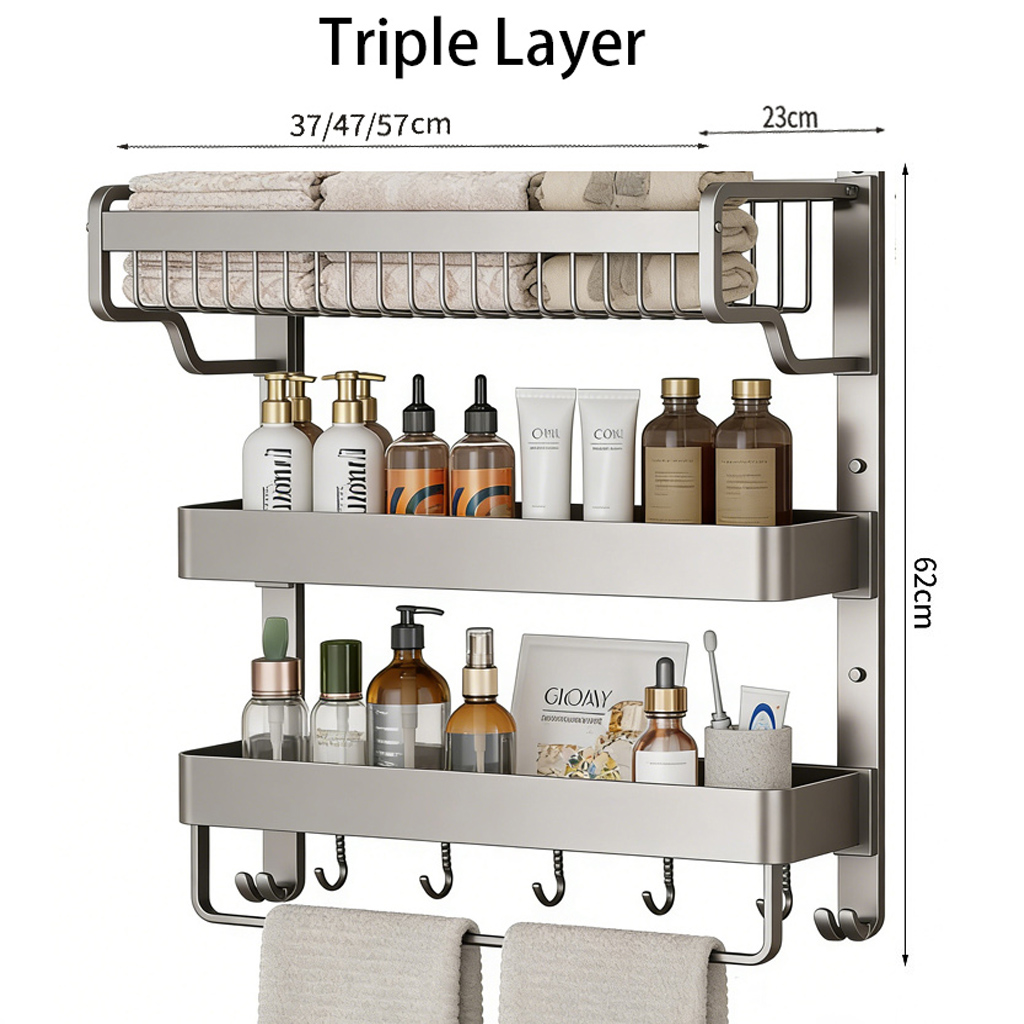 Gris pistolet 3Tier 57cm