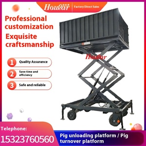 Sistema de elevador de rotación de cerdos grandes Hoular Plataforma de carga de descarga y cría Plataforma de elevación de cerdos de carga - Product Image 3