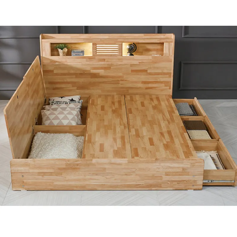 Sofá cama de madera con almacenamiento, juegos de dormitorio, muebles de dormitorio
