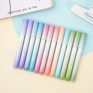 Gradual Color <strong>Highlighters</strong>,<strong>Chisel</strong> <strong>Tip</strong> Marker <strong>Highlighters</strong>,for Journal Bible Notes,Assorted Color,4-Pack - Product Image 2