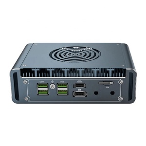 4Lans Embedded Industrial Pc J4125/J6412 DDR4 X86 Industrial Computadora de aluminio sin ventilador Ubuntu Nano Mini PC Firewall Router - Product Image 2