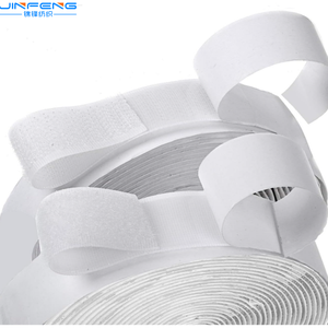 Sujetadores de gancho y bucle de doble cara autoadhesivos Tiras de velcro con rollos adhesivos Cinta de gancho y cinta de bucle - Product Image 1