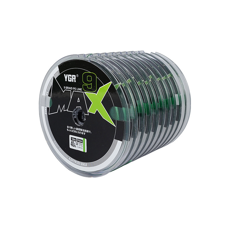 9-Braid 5-piece fluorescent green