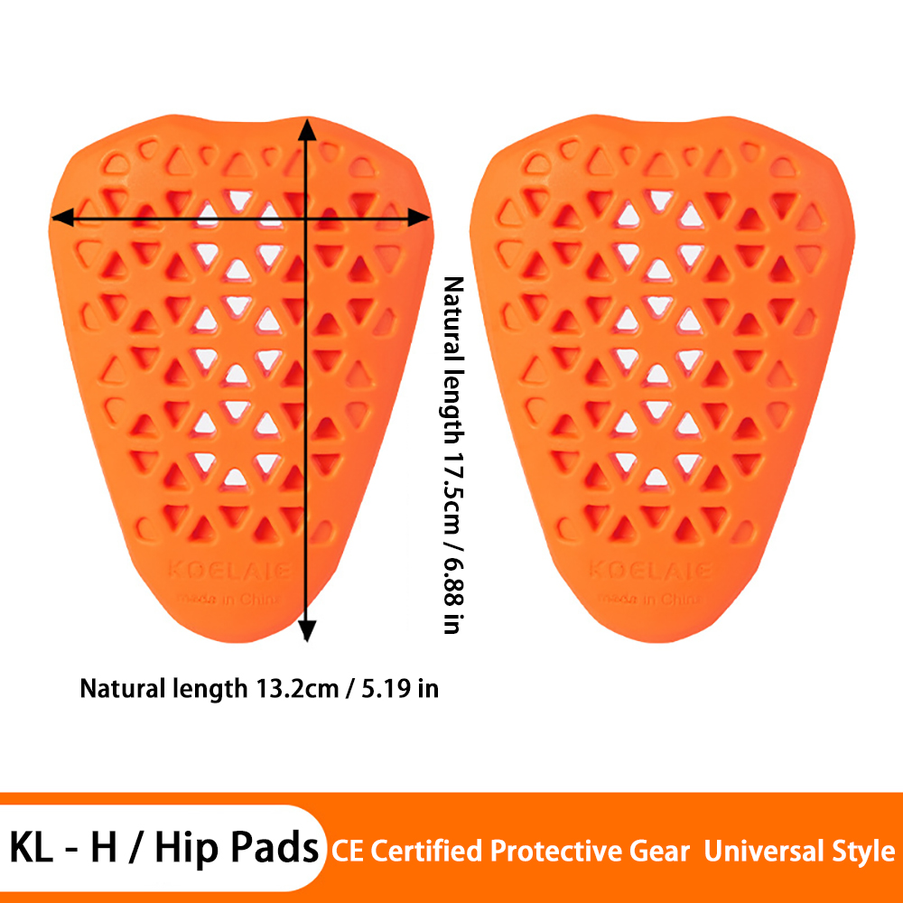Orange hip pads