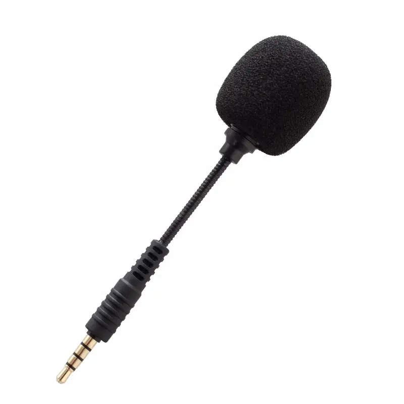 Mini micrófono portátil con conector de 3,5mm, micrófono Flexible con cable para teléfono móvil, PC, portátil, Notebook, condensador