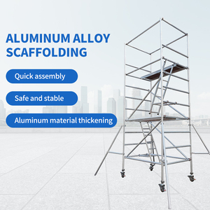 Andamio de construcción de edificios de aluminio de alta calidad, andamio de aluminio, Marco móvil, plataforma de torre de andamio - Product Image 2