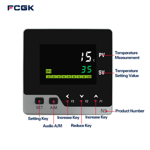Controlador de temperatura PID ABS de alta calidad 96x96 con 0.2% de precisión de medición personalizado RS485 OEM y ODM para uso industrial - Product Image 2