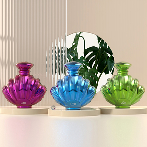 Custom Wholesale <strong>100</strong> <strong>ml</strong> Glass Perfume Bottle High Quality Unique Luxury Shell Shape Empty Spray Bottle with Magnetic Cap and <strong>Box</strong> - Product Image 4