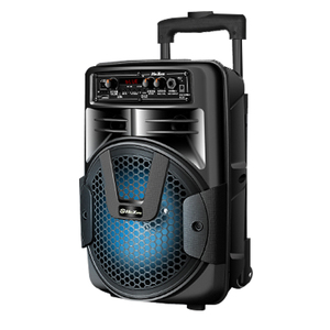 8 Inch Portable Trolley DJ Speaker System with RGB LED Light Outdoor Subwoofer Sound Box 15W <strong>Output</strong> Power for <strong>Computer</strong> Use - Product Image 3