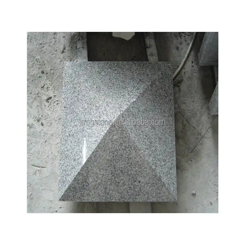 Toptan avrupa tarzı oyma doğal taş granit mermer G603 roma sütun ayağı sermaye kap cilalı yüzey açık