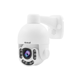 JideTech 8MP PTZ安全摄像机，带5倍变焦H.265/H.264夜视红外闭路电视IP户外人体运动跟踪内置扬声器 - Product Image 2