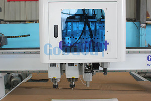 2024 gran oferta enrutador CNC integrado de 3 ejes con máquina cortadora de cuchillo vibratorio cabezal de proceso neumático múltiple para carpintería - Product Image 5