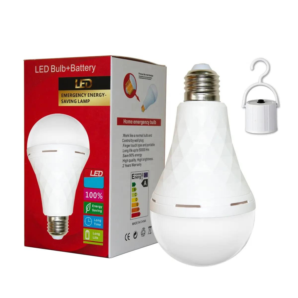 Bombillas LED de emergencia recargables e inteligentes, 9W, 12W, 15W, E27, B22