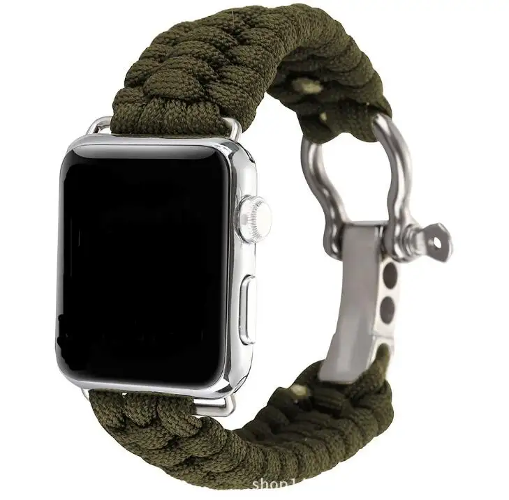 짠 나일론 로프 시계 밴드 iwatch 7/6/5/4/3/2/1 38mm 40mm 41mm 42mm 44mm 45mm 애플 시계 손목 스트랩 스마트 시계 밴드