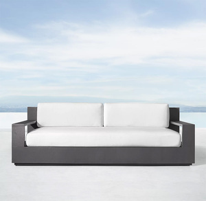 أثاث حدائق خارجي أريكة خارجية للفنادق بإطار من الألومنيوم مجموعة أرائك مريحة - Product Image 2