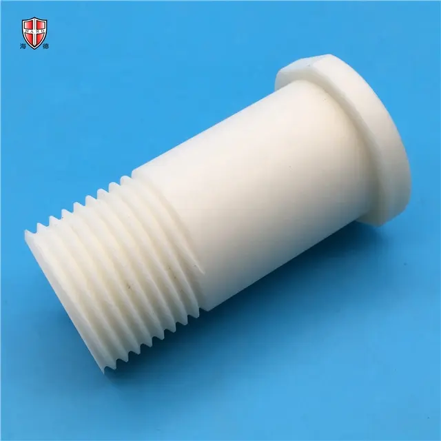 Mặc cách điện alumina gốm Pitch Threaded Bolt Nut tay áo