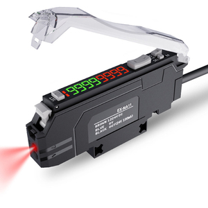 Sensor digital de fibra óptica MOTEE, sonda de detección de posicionamiento de haz y reflexión difusa, amplificador de fibra óptica - Product Image 2