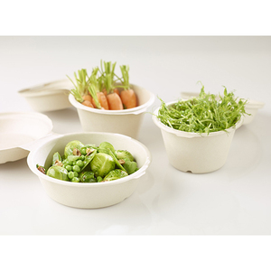 Biyobozunur restoran fast food teslimat paket servisi olan restoran take away c ambalaj hamuru öğle yemeği bagasse şeker kamışı kağit kutu konteyner - Product Image 3