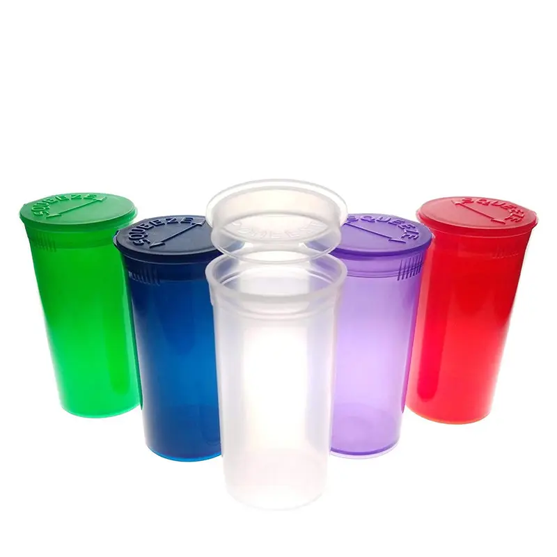 Botella de plástico para uso médico, frasco de plástico para tapar, 6, 13, 19, 30, 60 y 90 Dram