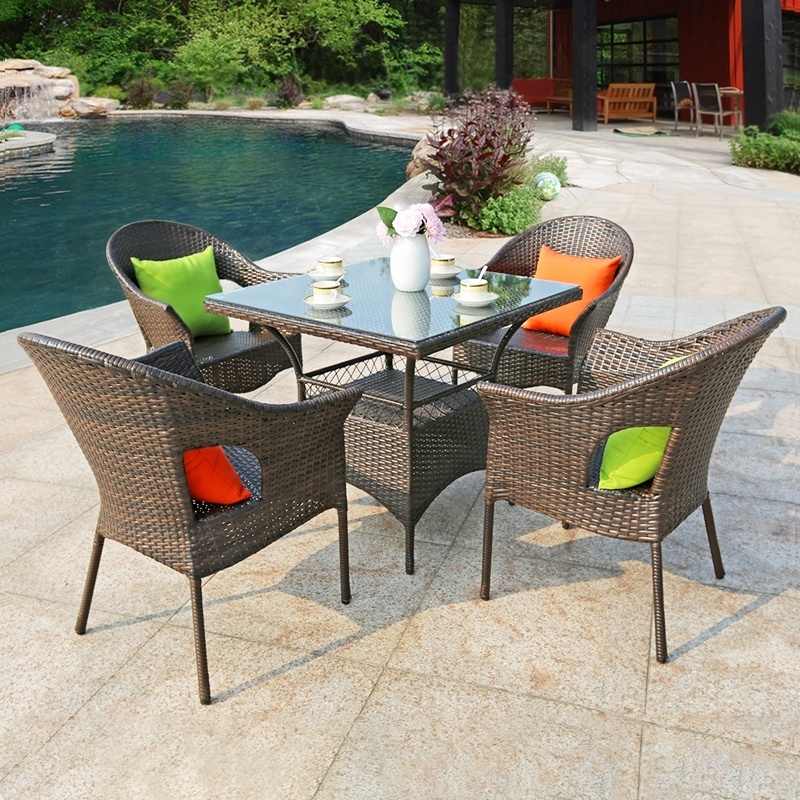 80cm square table and 4 chairs