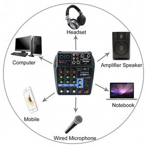Professional Direct Custom Logo Home Theatre Sound Analog Studio Mixer Public