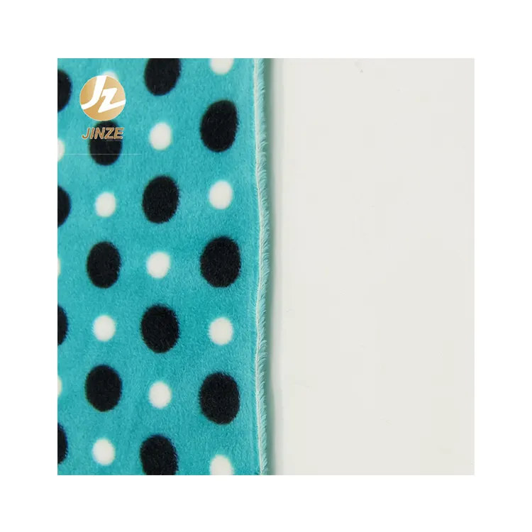 JZ Wholesale Super soft short plush velboa fabric for sofa blanket toddler toys