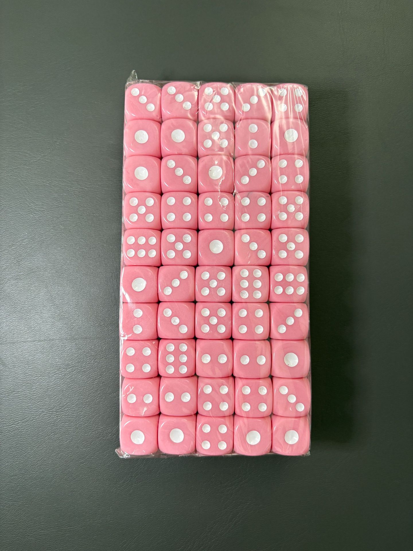 14mm pink large 1 dot dice