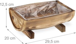 holz sukkulente pflanze behälter box rechteckiger blumentopf
